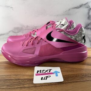 Men’s Size 9.5-Nike Zoom KD 4 IV 2024 Aunt Pearl Pink Kay Yow Basketball Shoes